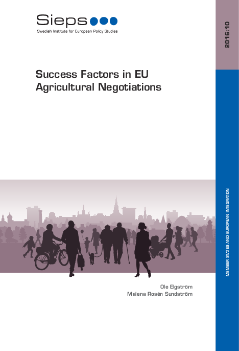 Success Factors in EU Agricultural Negotiations (2016:10)